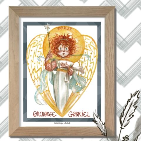 Saint patron Gabriel image illustrée